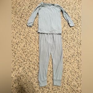 Little Sleepies Two Piece Light Blue Ribbed Pajamas 18-24 Months